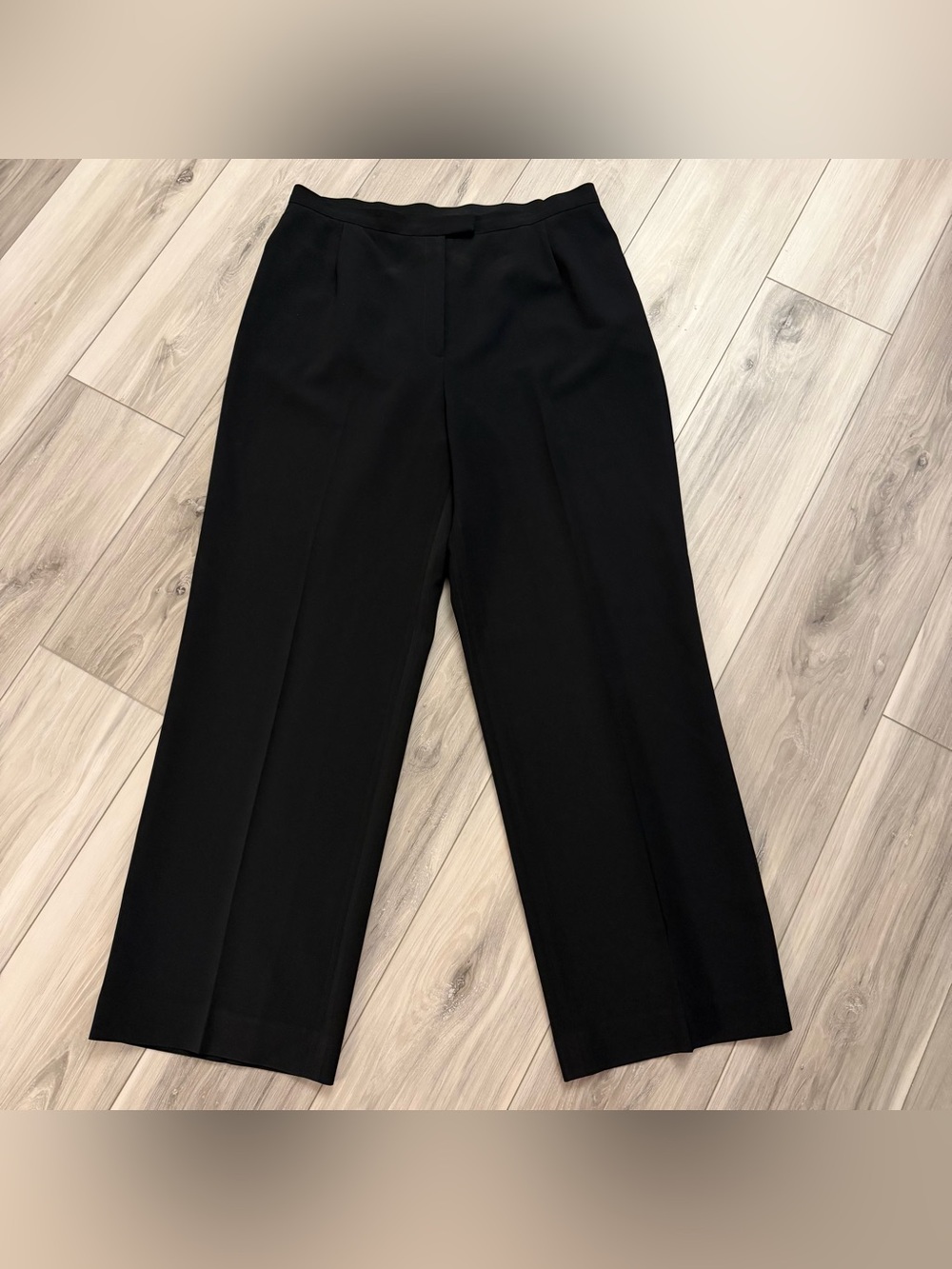 Lafayette 148 Pants Womens 14 Wide Leg Dress Office Black Lightweight